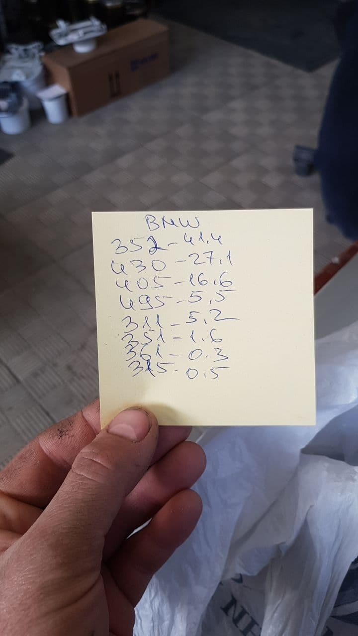 Код краски — BMW 3 series (E36), 1,9 л, 1996 года | кузовной ремонт ...