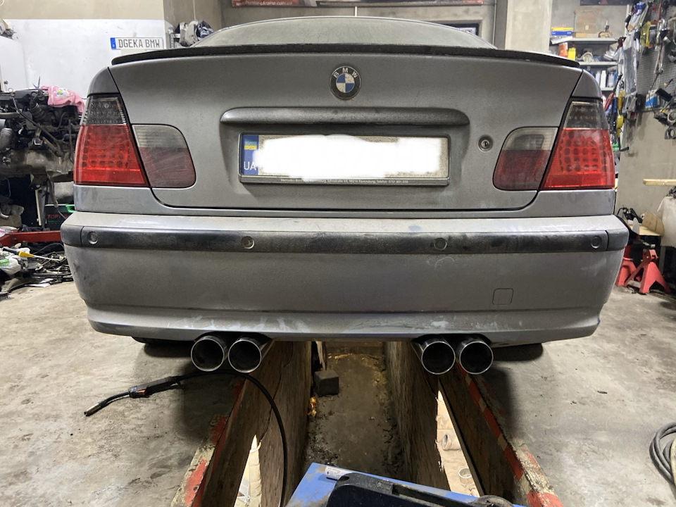 #5. Полный выхлоп M3 на m54b30 e46 - BMW 3 series Coupe (E46), 3 л, 2001 года тю