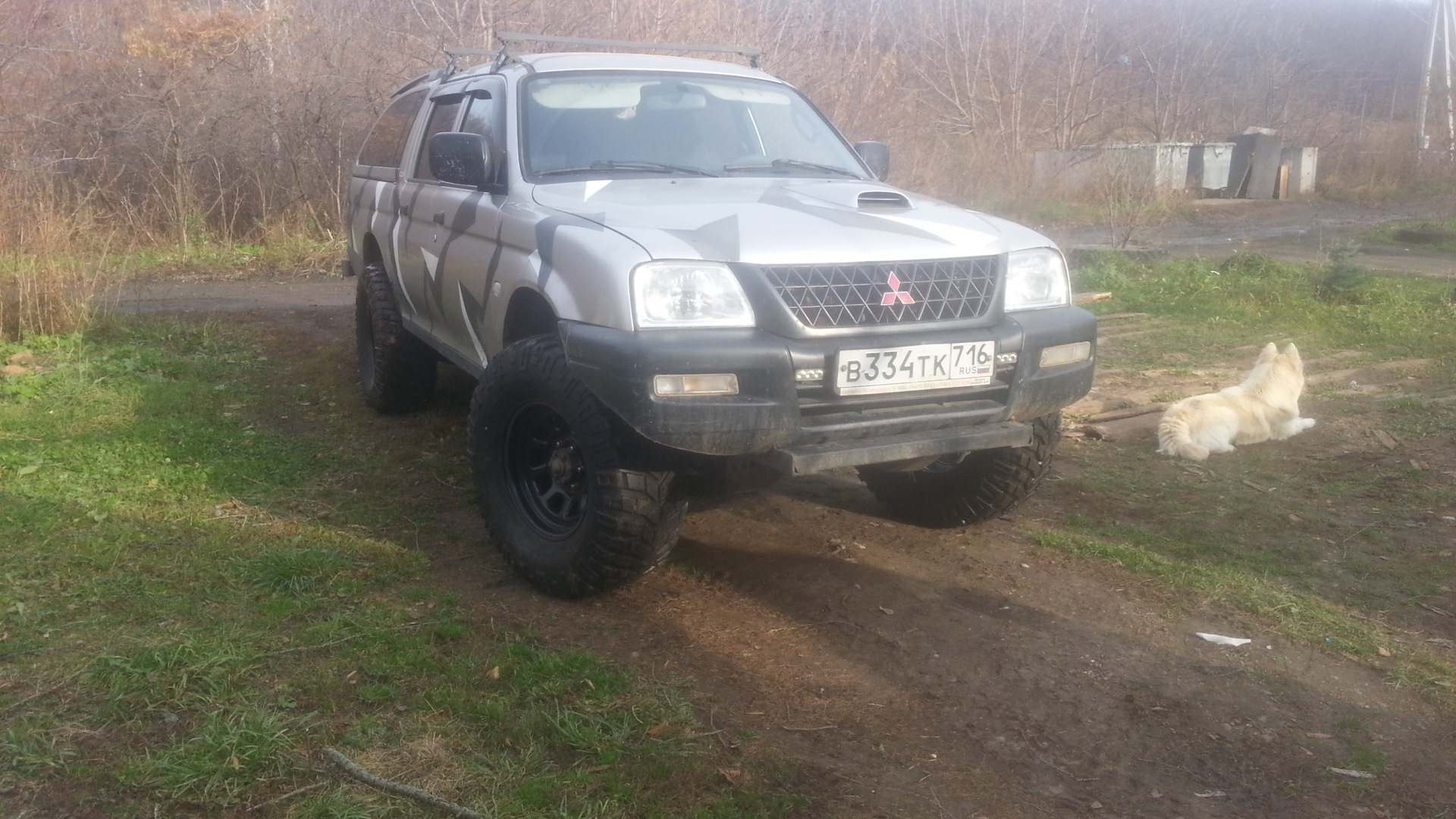 крепления под хай джек — Mitsubishi L200 (3G), 2,5 л., 2006 года ...