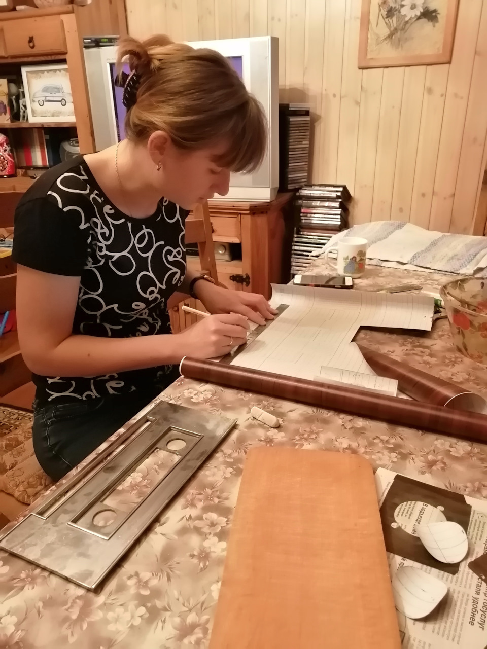 Оклейка торпеды газ 24 — ГАЗ 2401, 2,4 л, 1983 года | своими руками ...