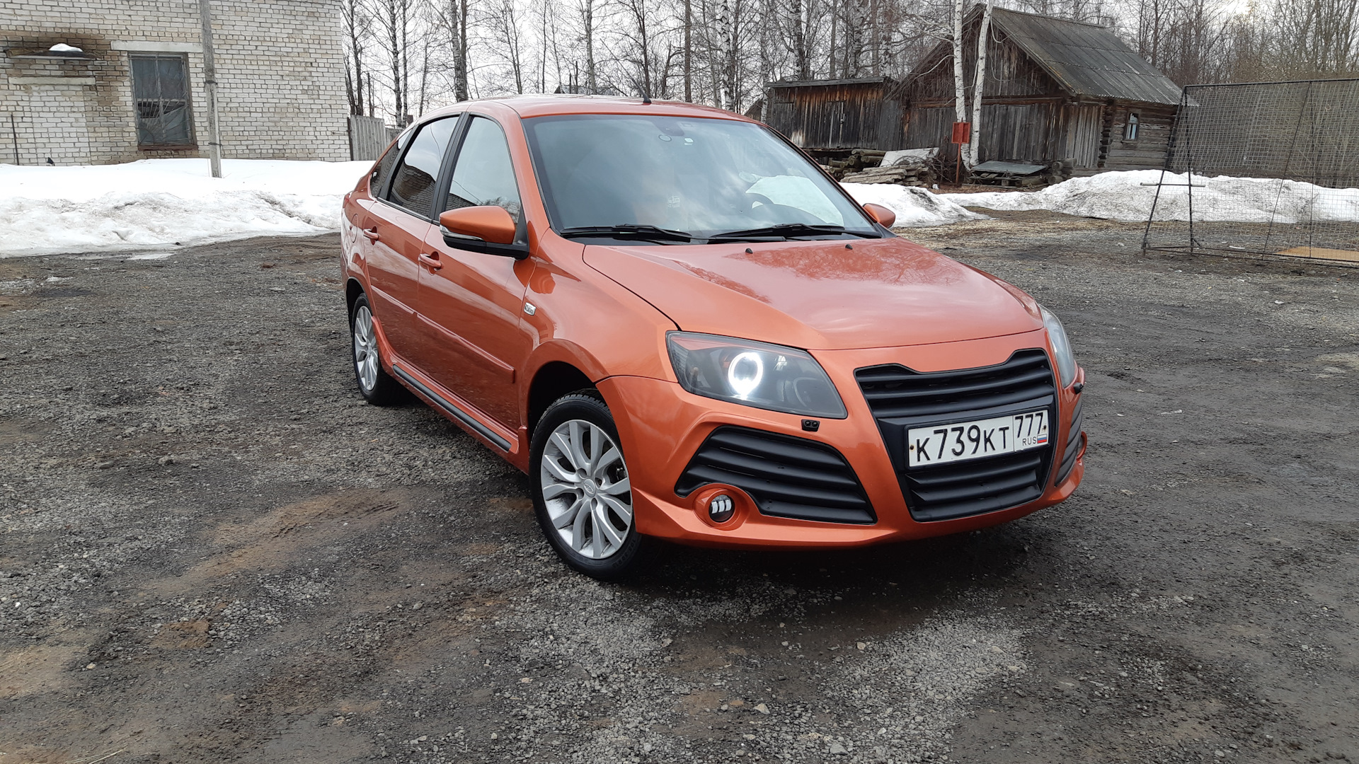 Lada Гранта лифтбек 1.6 бензиновый 2014 | Апельсин) на DRIVE2