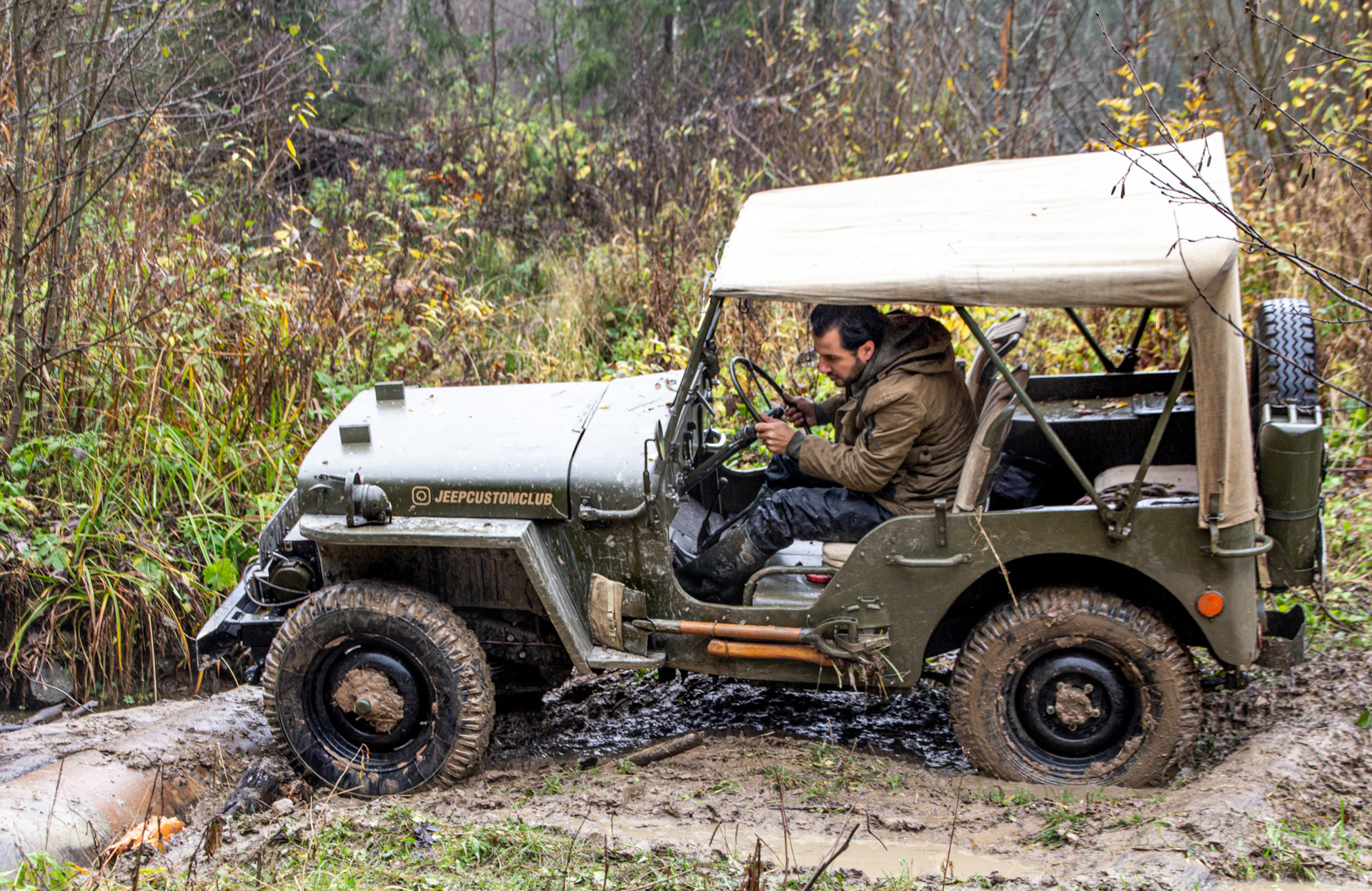 Горки газ. Willys MB зима. Willys MB.