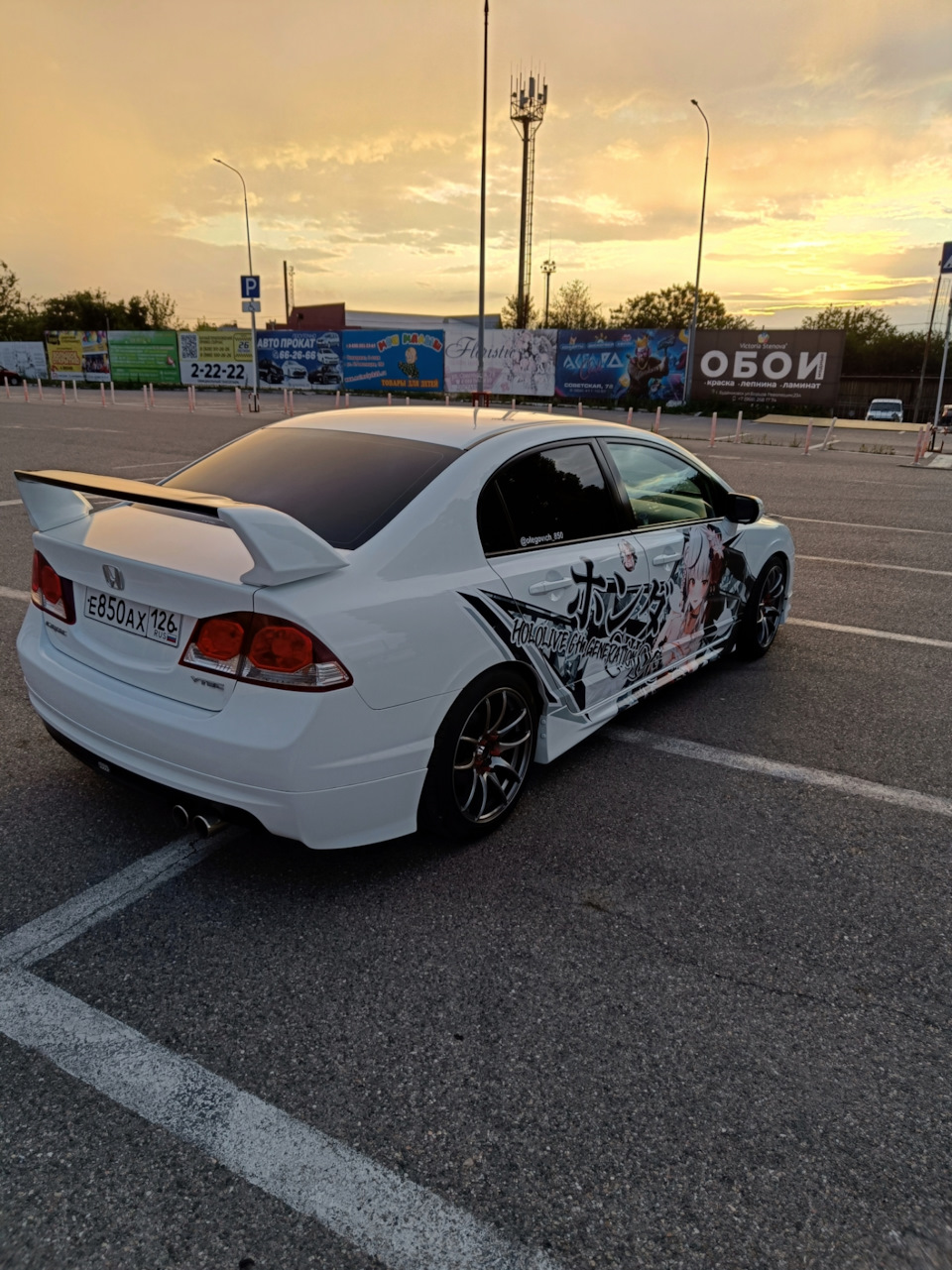 Itasha — Honda Civic 4D (8G), 1,8 л, 2010 года | стайлинг | DRIVE2