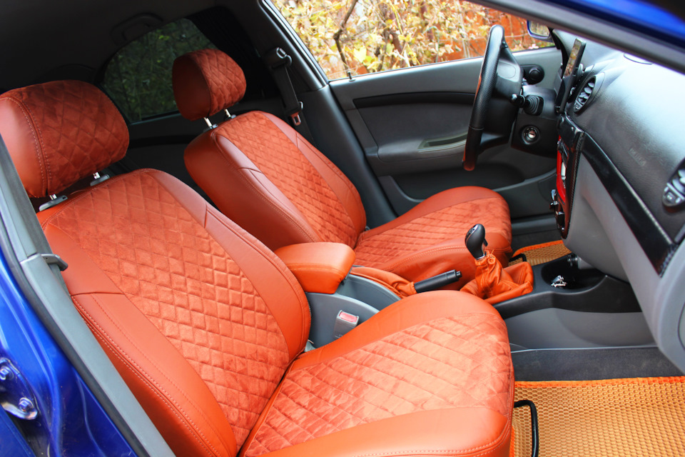 Чехлы Автопилот алькантара ромб — Chevrolet Lacetti 5D, 1,4 л, 2007 ...