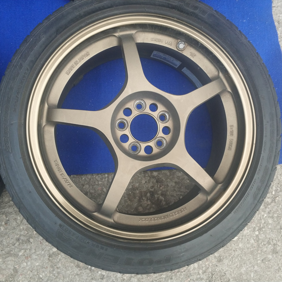 Кованые диски Rays 7,5Jx17 ET48 5x100 на Toyota Caldina (190), Toyota  Caldina (210), Toyota Celica (180), Toyota Celica (200), Toyota Celica  (230). Б/у | 64 000 ₽ в городе Омск | DRIVE2