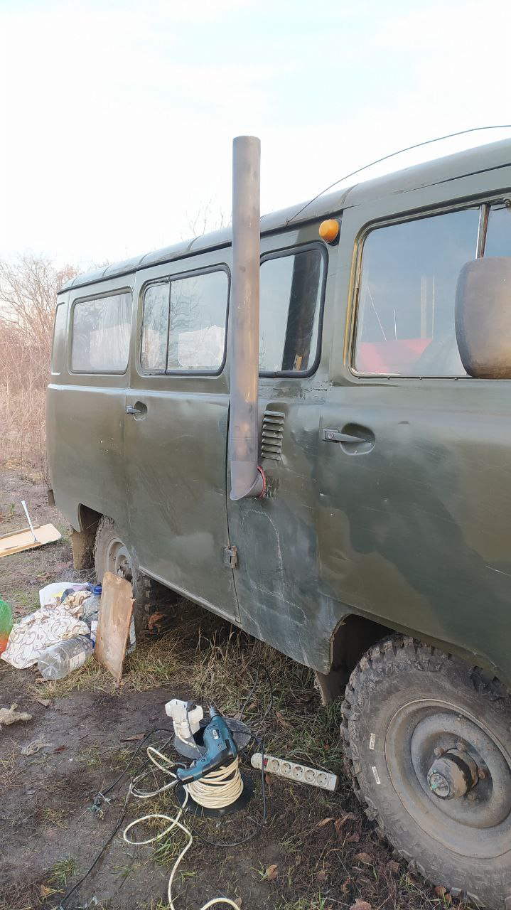 Буржуйка в Буханку — УАЗ 452, 2,4 л, 1979 года | своими руками | DRIVE2