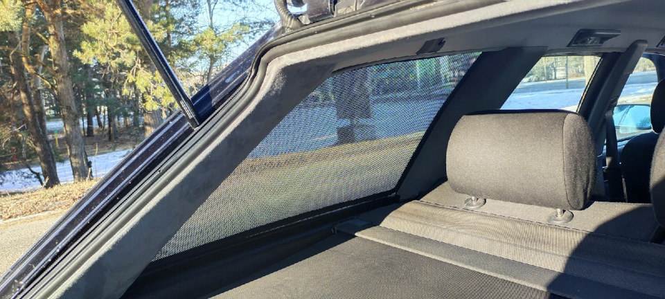 Установка каркасных шторок в багажник — Audi A6 Avant (C4), 2,6 л, 1996 ...