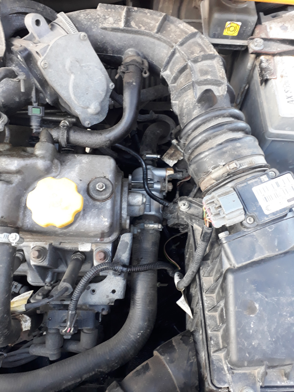 Замена термостата в Гранте…пробег 315000 — Lada Гранта, 1,6 л, 2013 ...