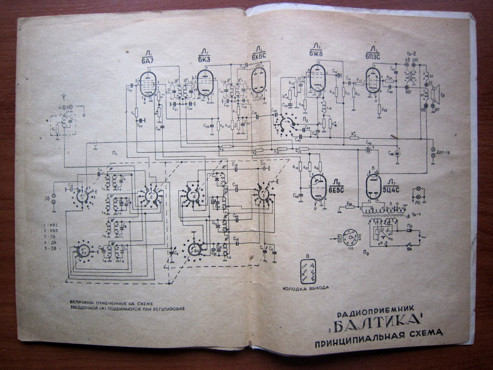 Схема радиоприемника балтика 52