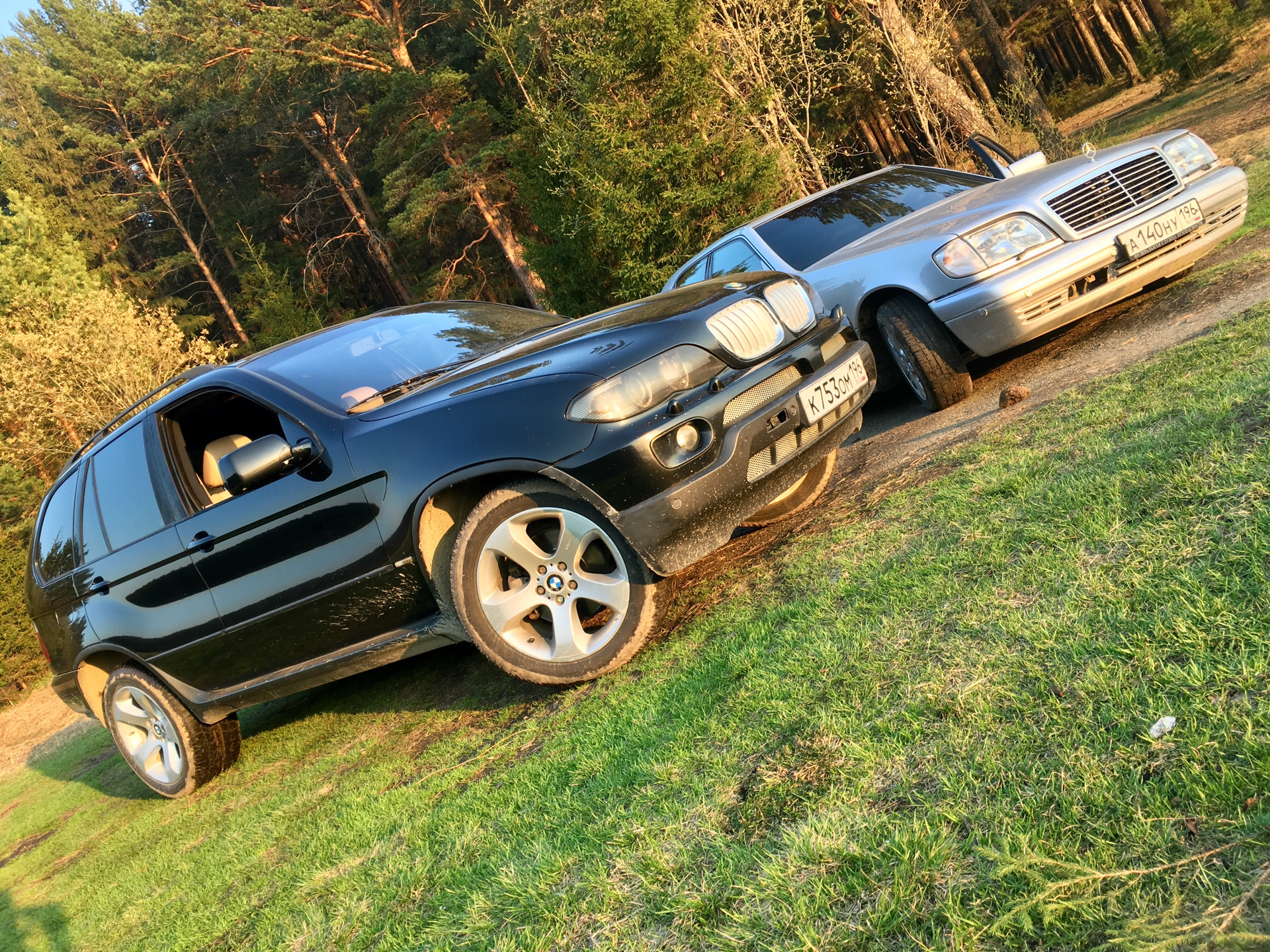 №11 BMW X5 E53 4.4i & MERCEDES-BENZ W140 S320 — BMW X5 (E53), 4,4 л ...