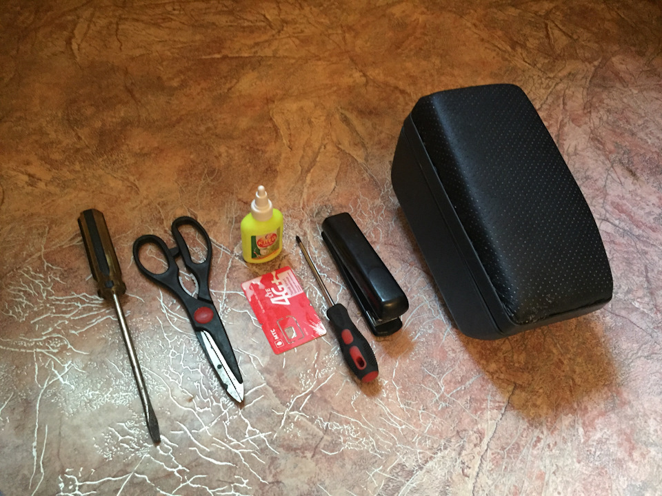 Как обтянуть подлокотник своими руками — LADA Приора седан, 1,6 л ...