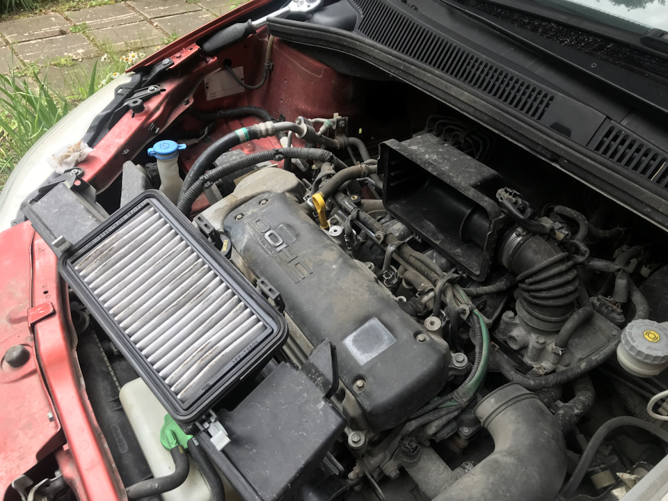 Почистить дроссель и вытащить воздушный фильтр ДВС — Suzuki SX4 (1G), 1 ...