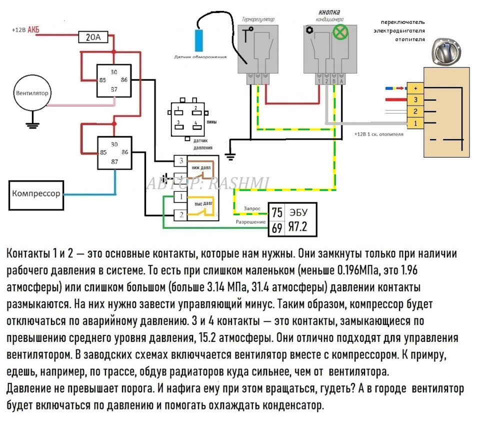 Установка кондиционера ПАНАСОНИК на ваз 2114 — Lada 2114, 1,6 л, 2011 года  | своими руками | DRIVE2