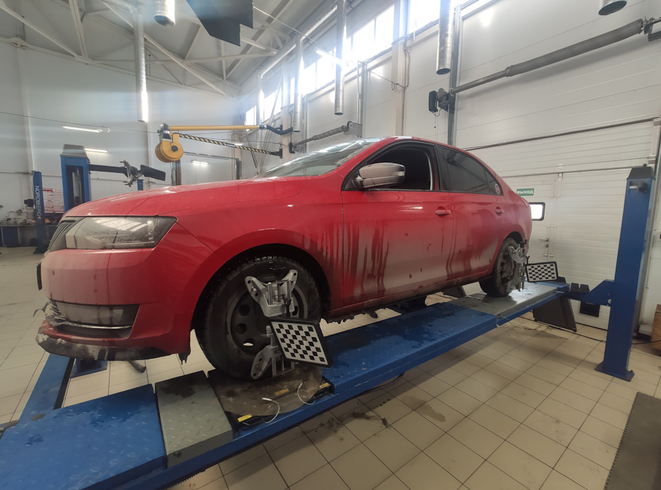 Дела зимние (сход-развал / дворники для зимы) — Skoda Rapid (1G), 1,6 л ...