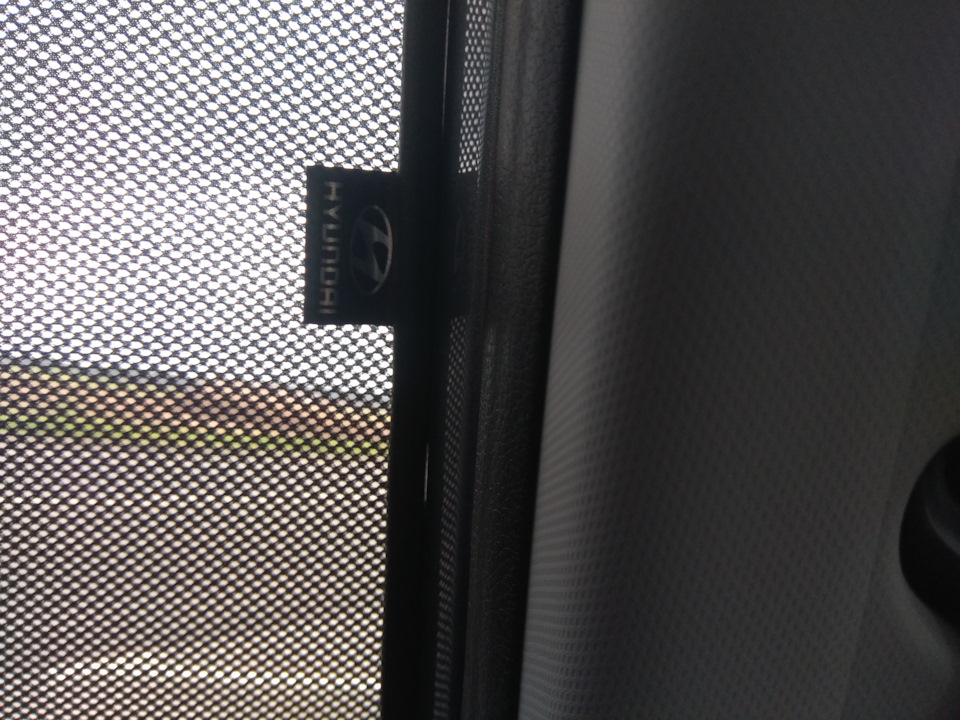 Установка каркасных шторок на оконные проемы задних дверей — Hyundai ...