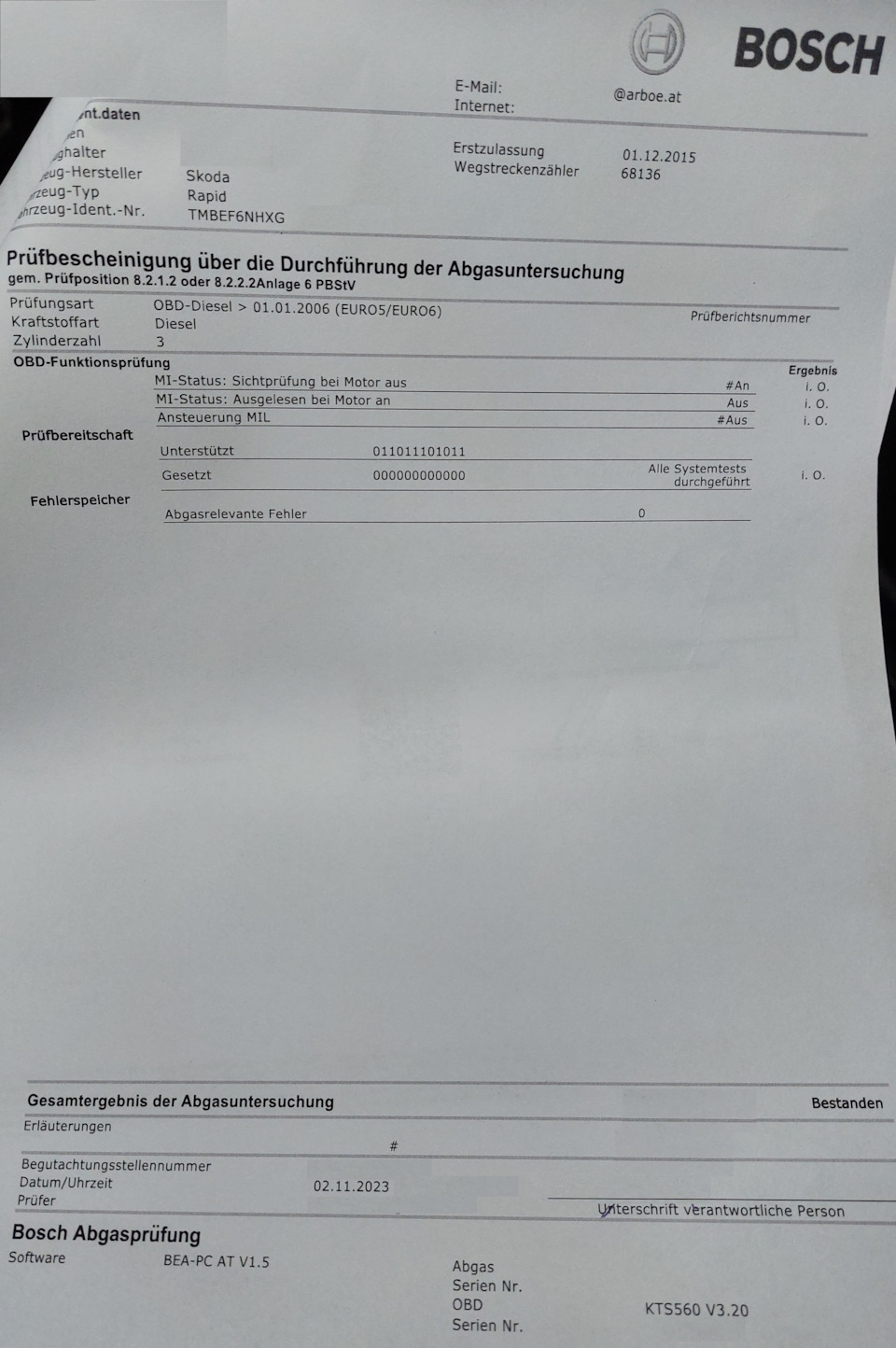 Фото в бортжурнале Skoda Rapid Spaceback. Запчасти на фото: B212