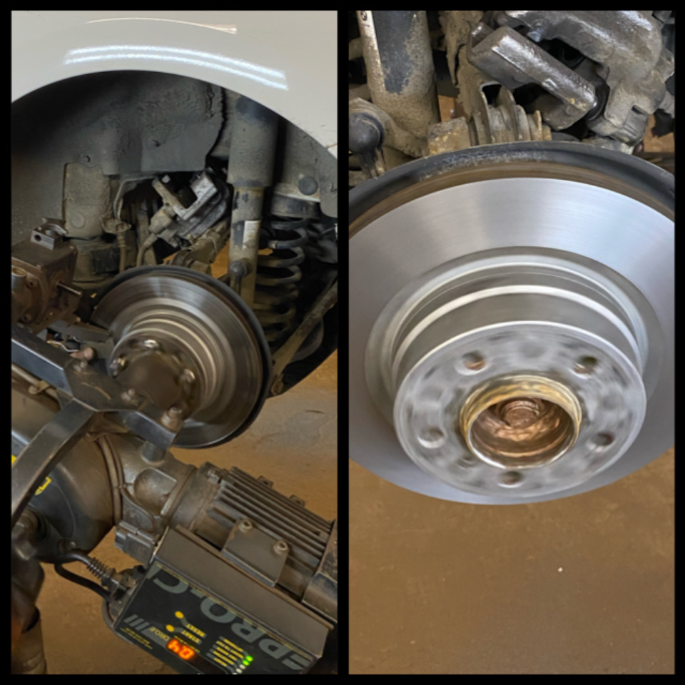 Проточка задних тормозных дисков Pro-cut и замена колодок — BMW 1 ...