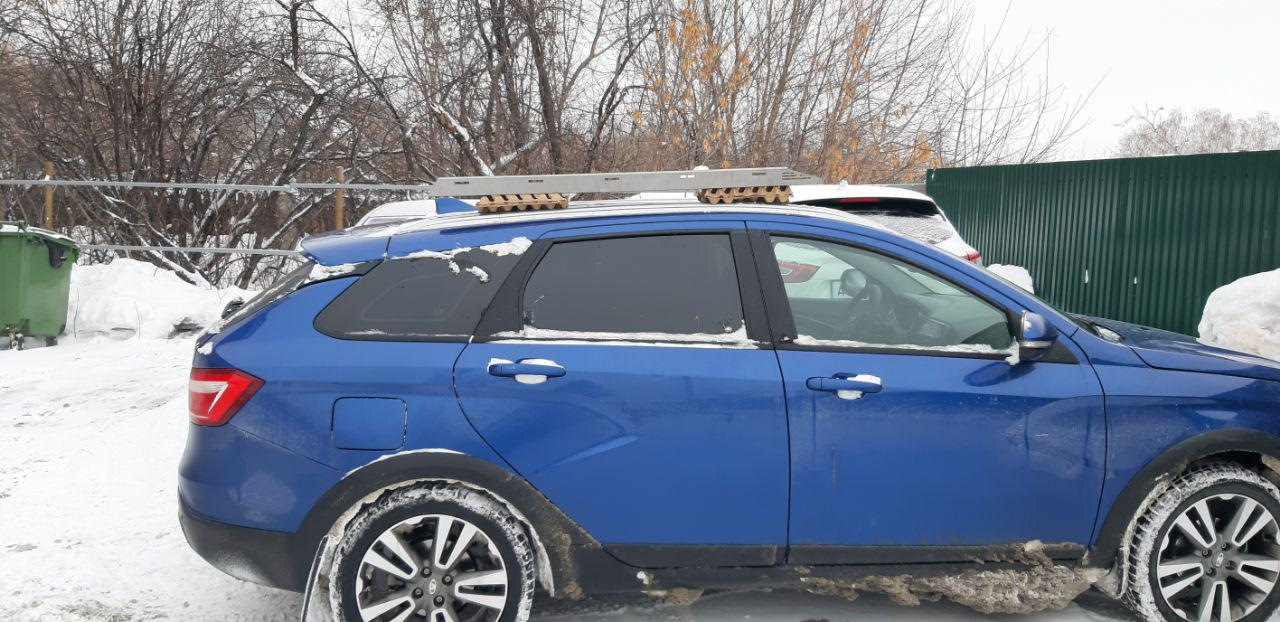 Багажник на крышу Веста СВ (Часть 2) — Lada Vesta SW Cross (1G), 1,6 л ...