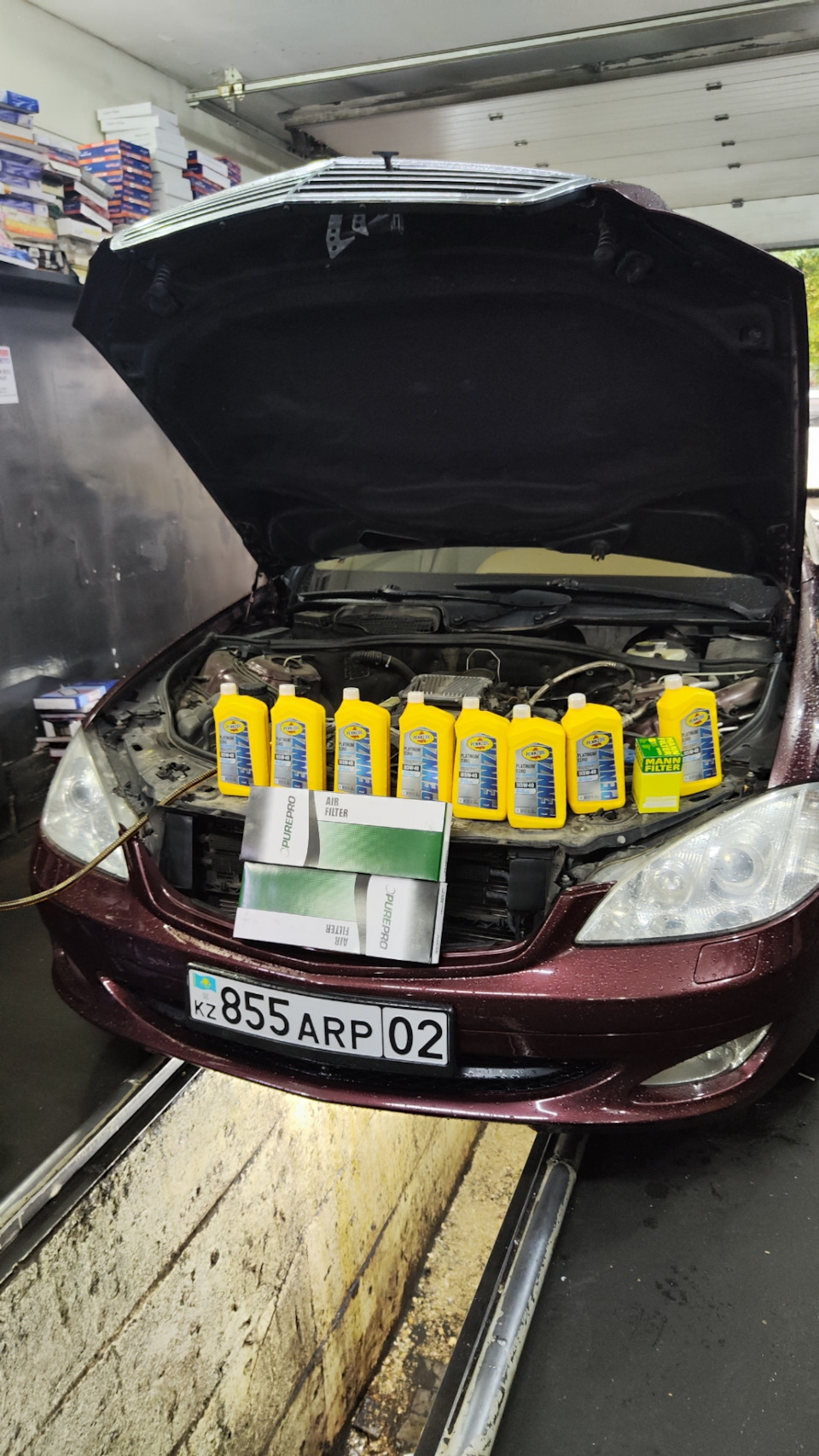 ЗАМЕНА МАСЛА #2 — Mercedes-Benz S-Class (W221), 3,5 л, 2008 года ...