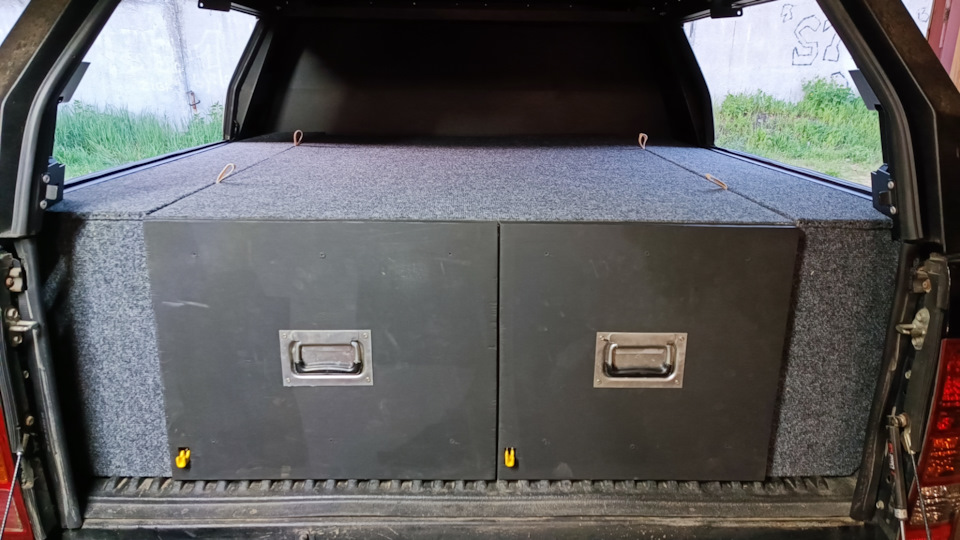 Органайзер в кузов пикапа — Toyota Hilux (7G), 3 л, 2011 года | своими ...