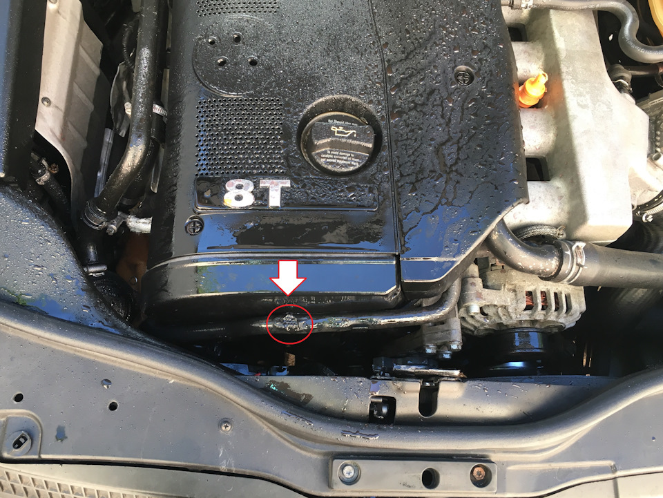 Замена патрубка системы охлаждения (Арт.058121471B) Volkswagen Passat ...