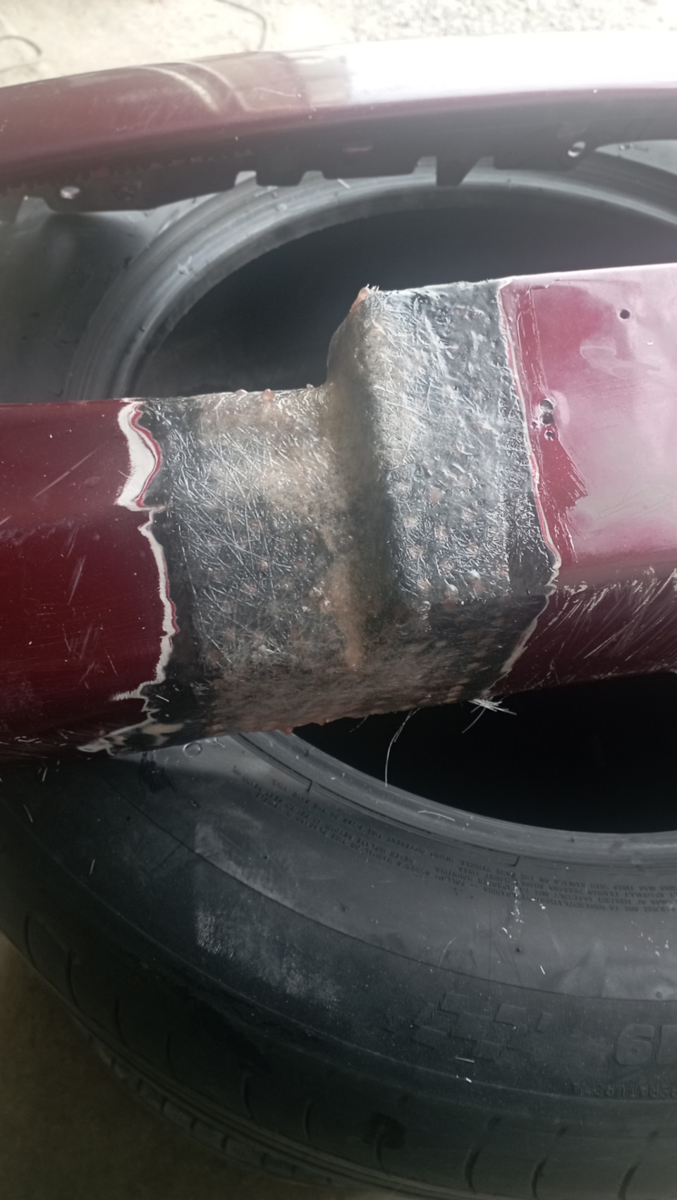 Клеим сначала с внешней стороны. — Peugeot 206 CC