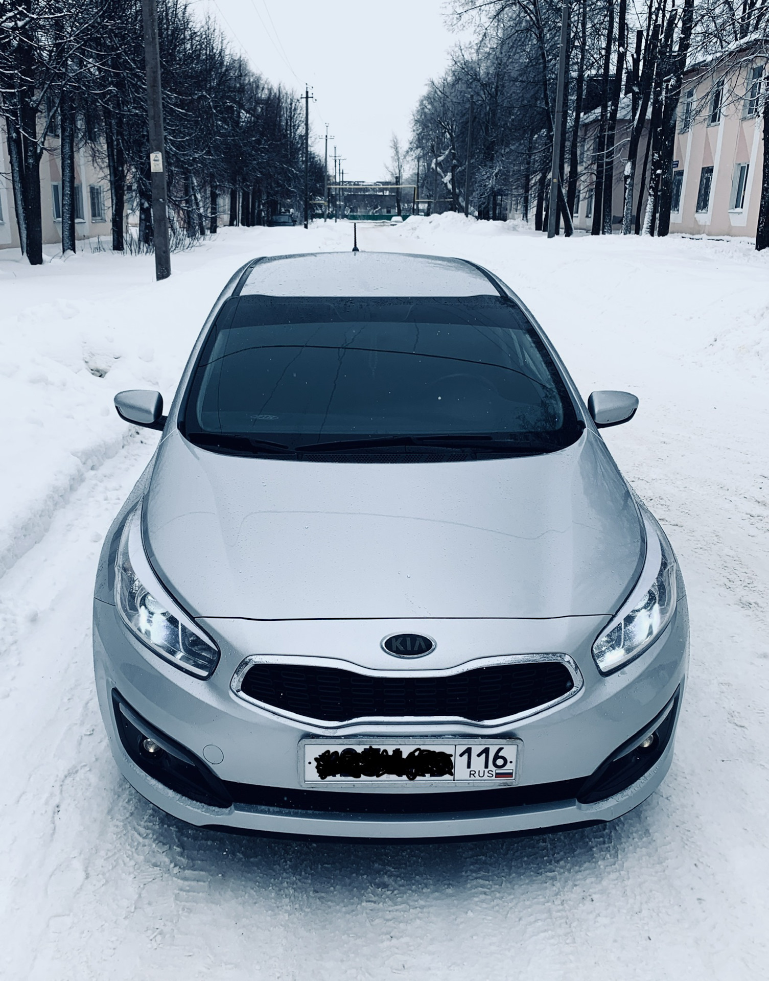 LED Лампы ДХО — KIA Ceed (2G), 1,6 л, 2015 года | аксессуары | DRIVE2