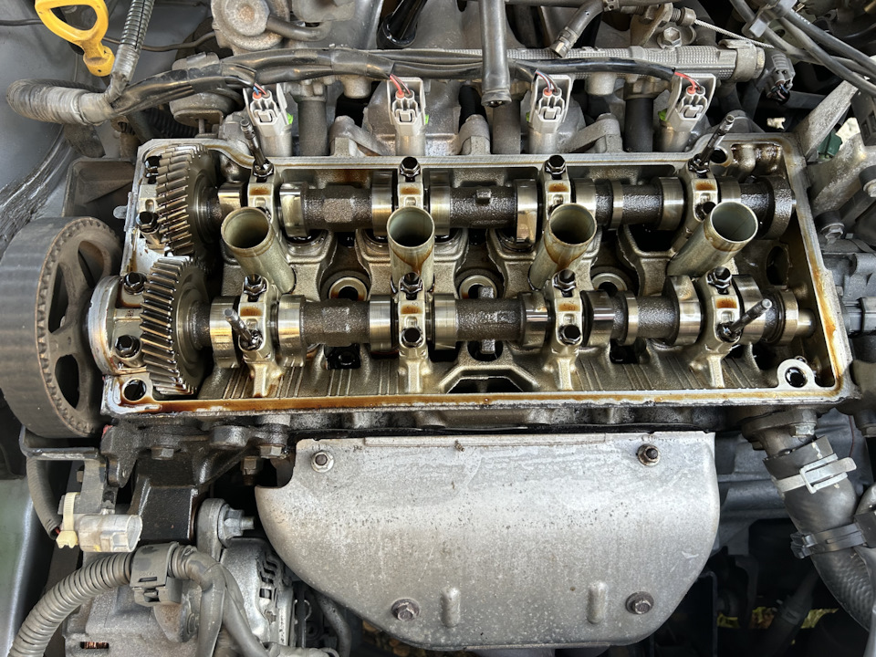 Проверка зазоров клапанов. Плановая замена масла в двигателе. — Toyota ...