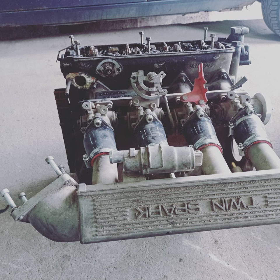 BMW engine m10, intake manifold Alfa romeo 1.8ts, exhaust manifold bmw m42 — BMW 3 series (E30