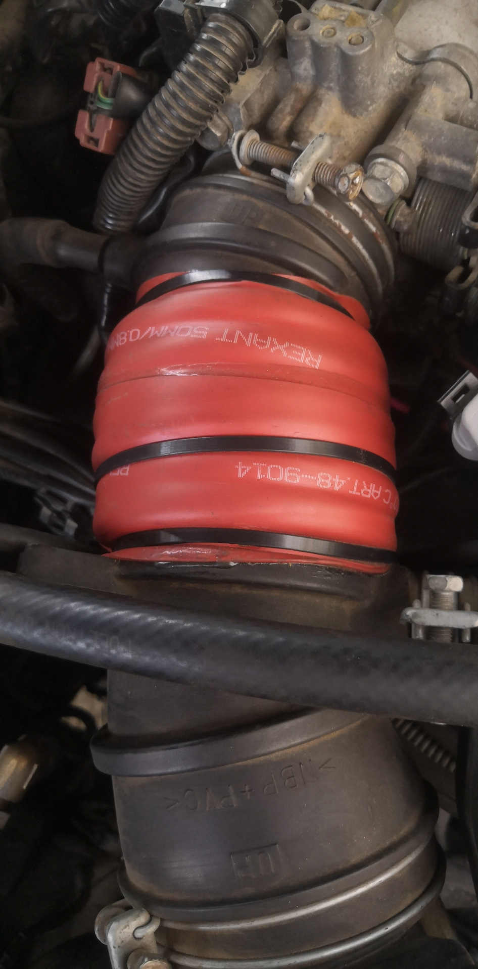 Заплатка на гофру воздушного фильтра — Mitsubishi Pajero Sport (1G), 3 ...