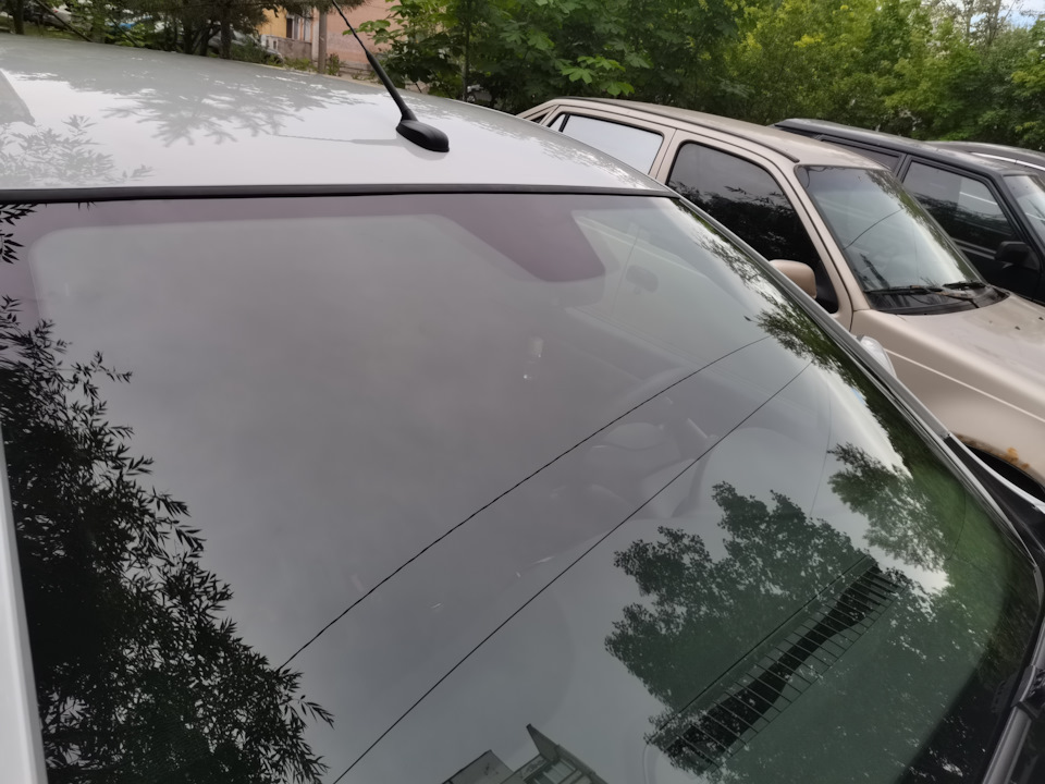 Защита крыши и кромки лобового стекла. — Lada Vesta (1G), 1,6 л, 2019 ...