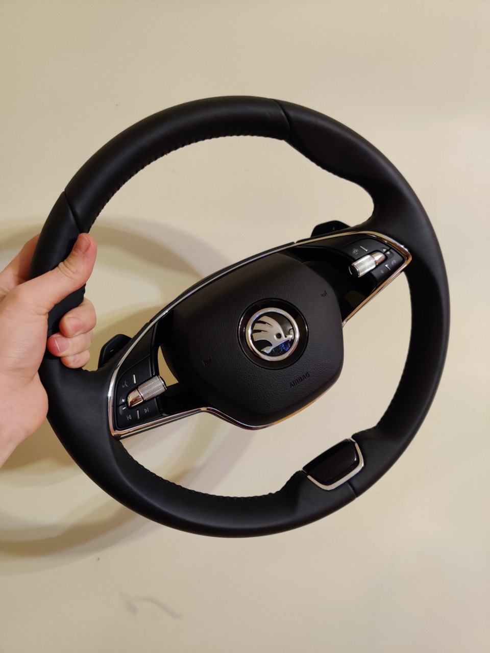 Замена руля Октавии А7 на руль от А8 с лепестками — DRIVE2