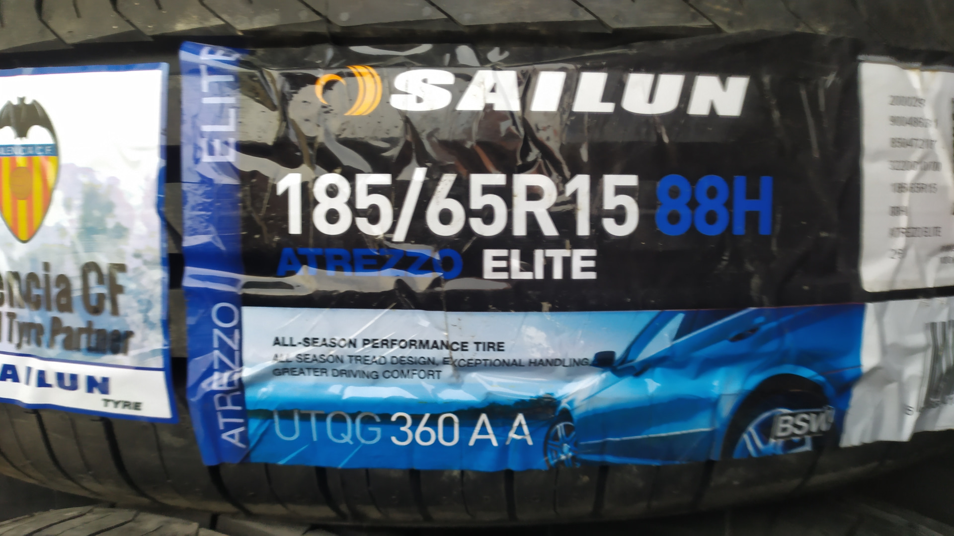 Новые шины SAILUN Atrezzo Elite 185х65 R15 — Lada Ларгус, 1,6 л, 2013 ...