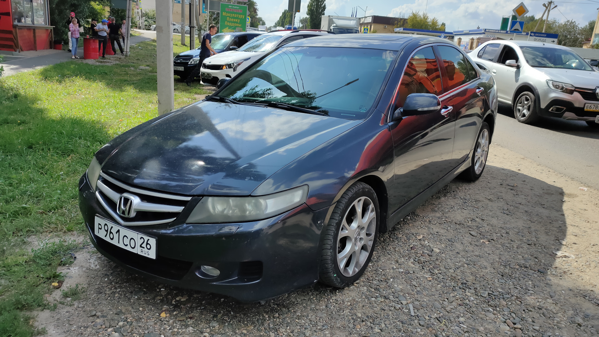 Honda Accord (7G) 2.4 бензиновый 2006 | тёмный СЕРЫЙ на DRIVE2