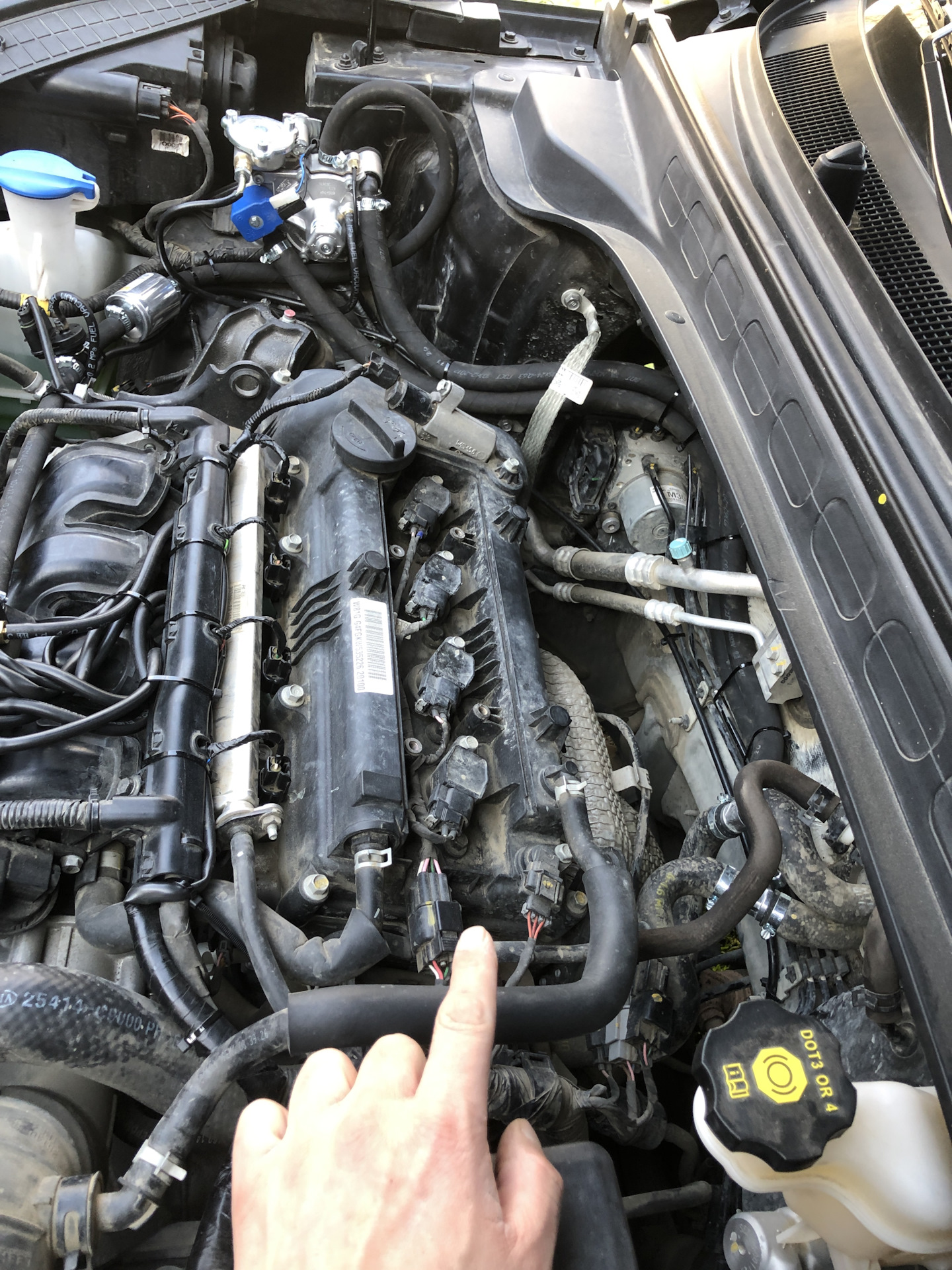 Накладка клапанной крышки — Hyundai Creta — Hyundai Creta (1G), 1,6 л ...