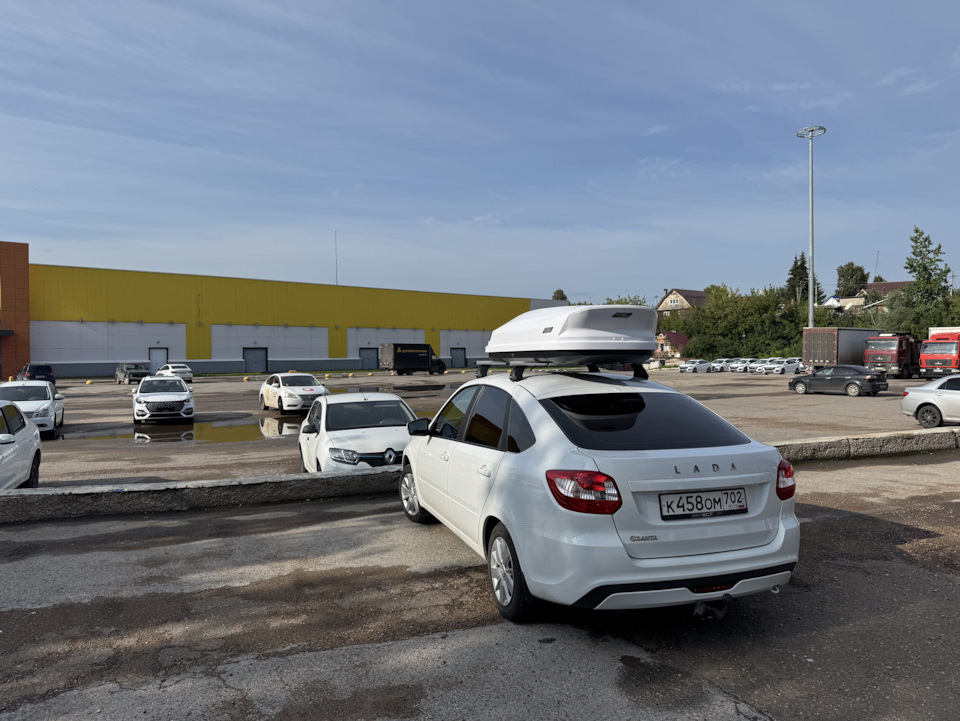 Бокс на крышу — Lada Гранта Лифтбек (2G), 1,6 л, 2023 года | аксессуары ...