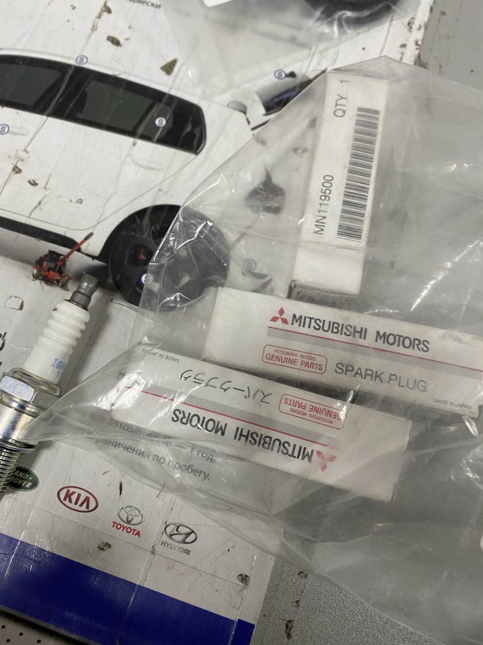 MN119500 СВЕЧА ЗАЖИГАНИЯ Mitsubishi | Запчасти на DRIVE2