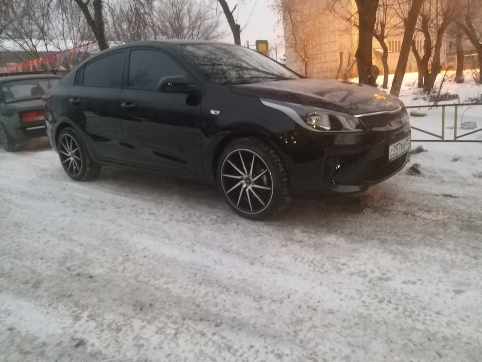 Переобувка на r18 зиму — KIA Rio (4G), 1,4 л., 2019 года | шины | DRIVE2