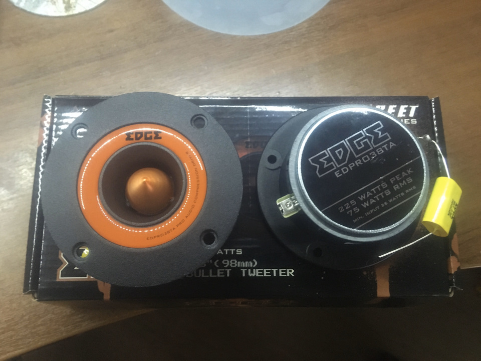 Твиттеры Edge EDPRO38TA. Переделка передних стоек под твиттеры — Lada ...