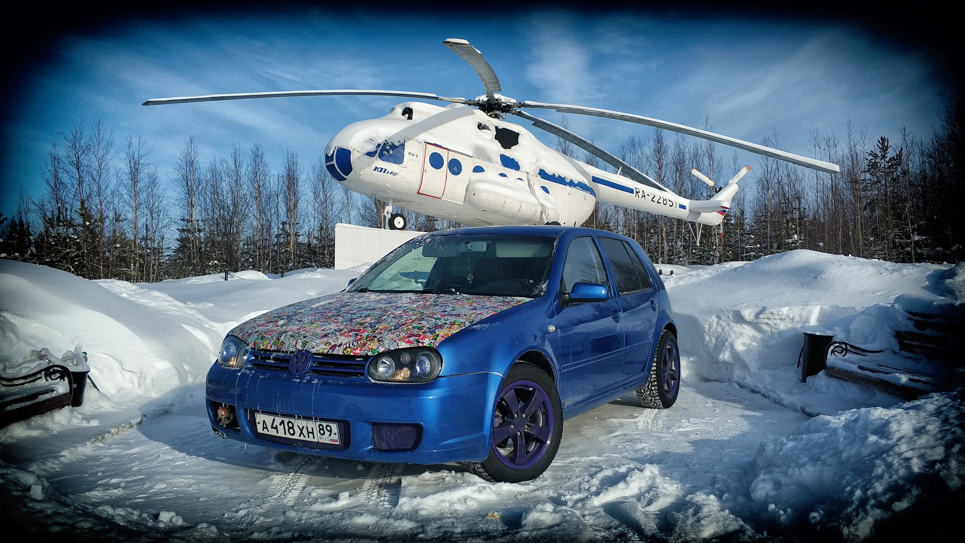 volkswagen golf 1.4 мт, 2000, вмерзший в лед