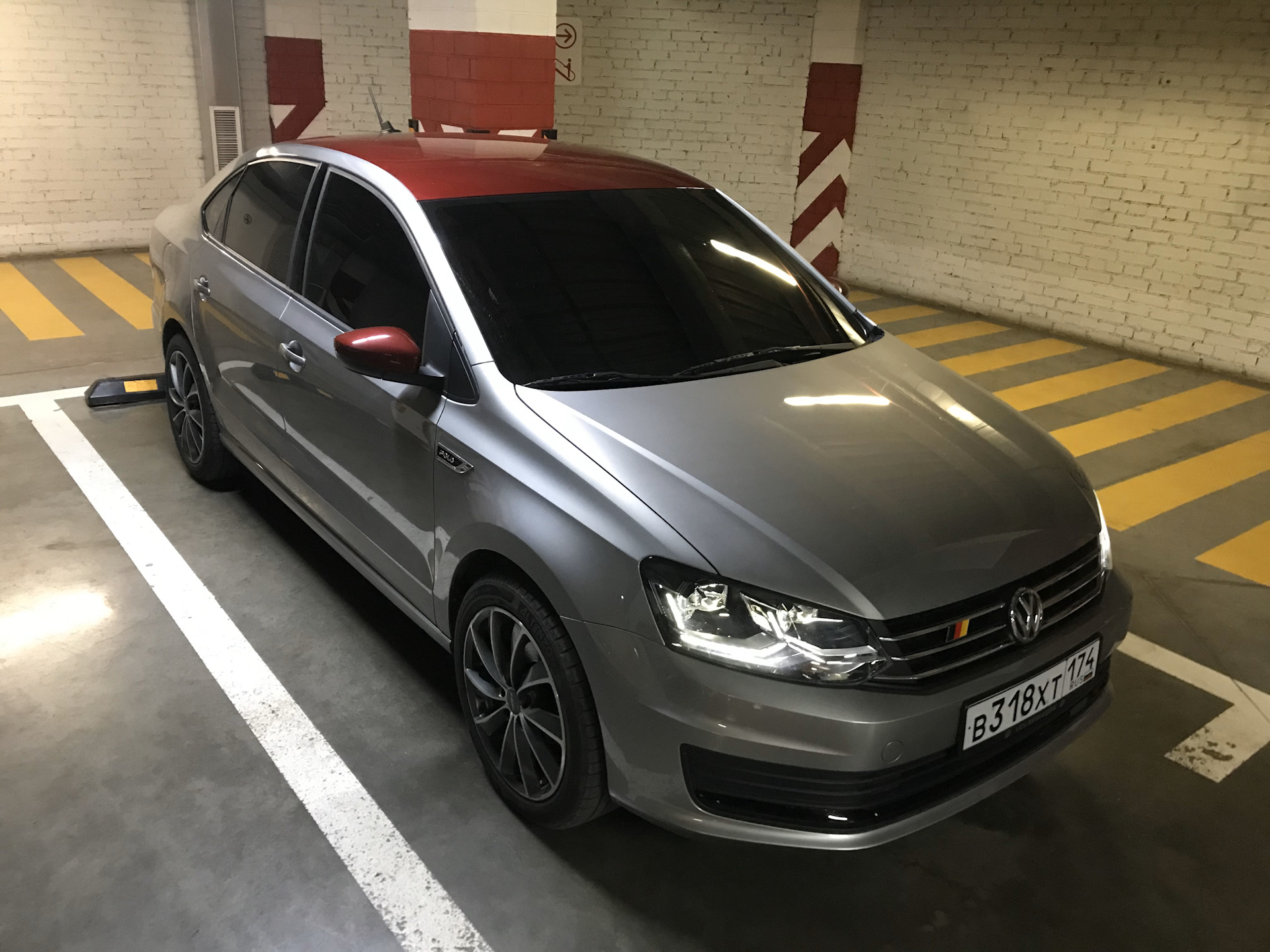 Volkswagen Polo sedan 2018 черный