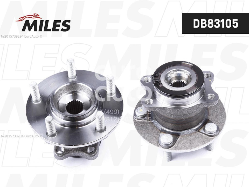 DB83105 Комплект подшипника ступицы колеса MILES | Запчасти на DRIVE2