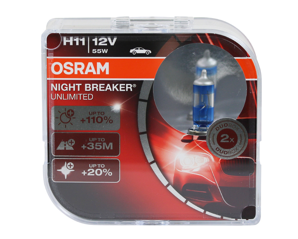 Osram night breaker. Лампочки h1 Осрам Найт брекер. H1 Osram Night Breaker +110. Osram Night Breaker Unlimited 110 h1. Osram 64211nbu-01b.