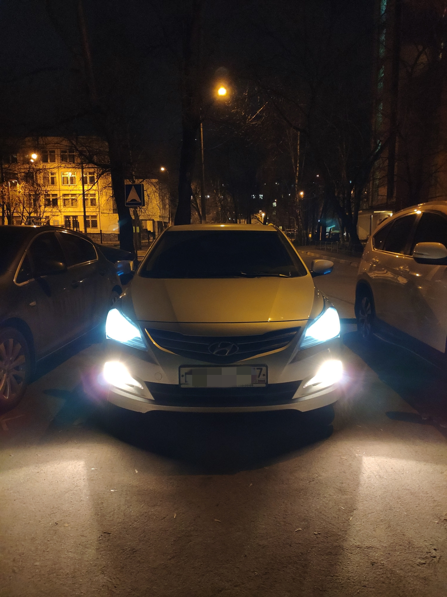 Диододизация. Габариты и ДХО. — Hyundai Solaris Hatchback, 1,4 л, 2015 ...
