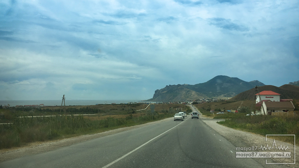 Анапа коктебель расстояние на машине через крымский мост