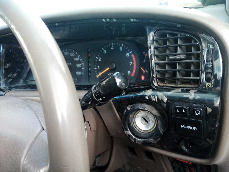 Ламинация углеволокном( карбоном) — Toyota Vista (30), 2 л, 1991 года ...