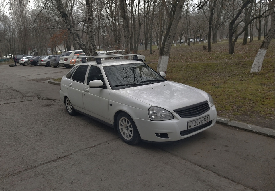 Аэродинамический багажник — Lada Приора хэтчбек, 1,6 л, 2009 года ...
