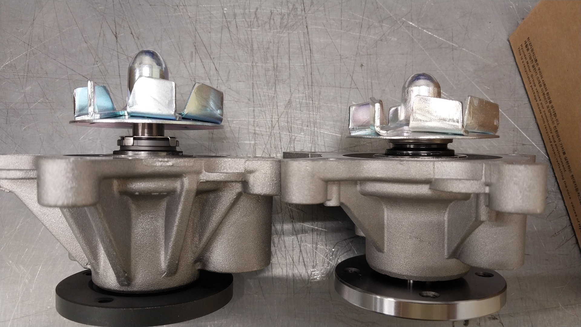 Контрафакт помпа 251002B700/251002B710 KIA/Hyundai i40/ix35/Solaris ...