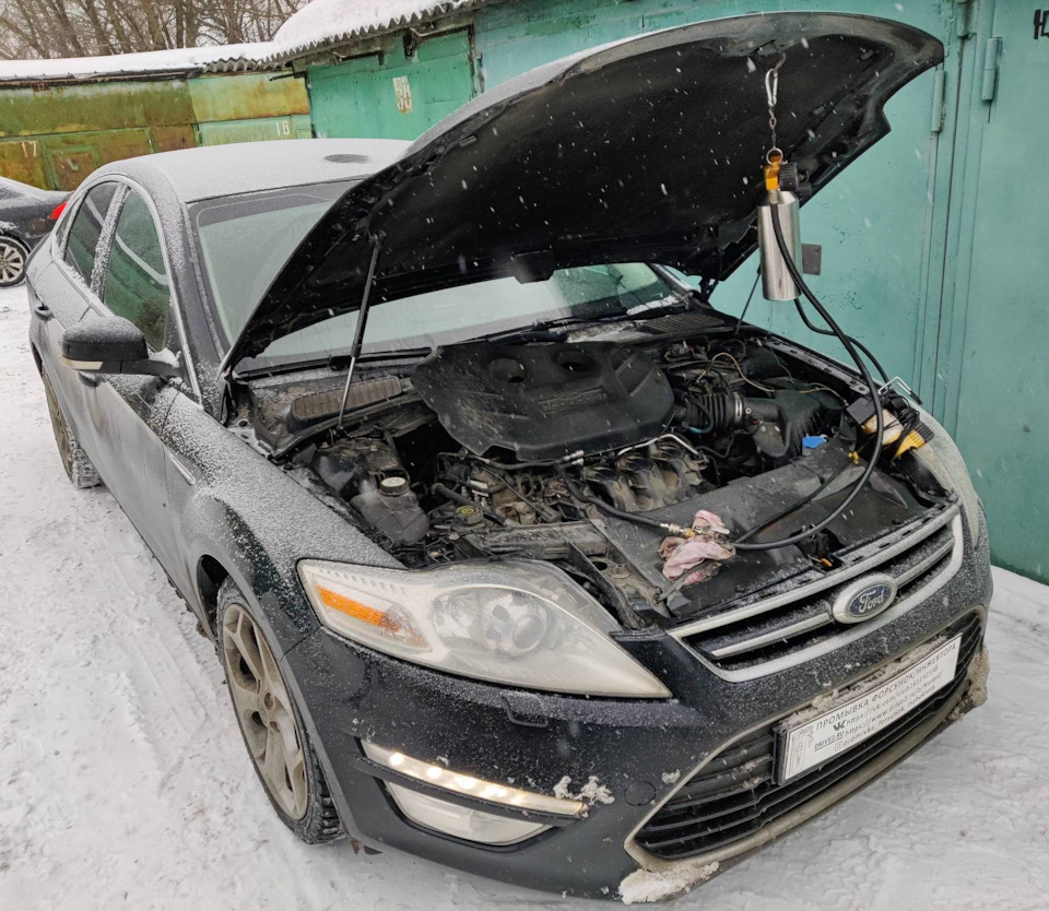 Ford Mondeo промывка топливных форсунок без снятия — Промывка форсунок ...