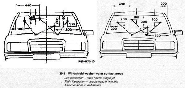 Настройка форсунок омывателя лобового. — Mercedes-Benz E-class Coupe ...